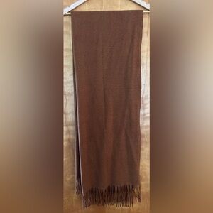 NWOT Elegant Brown Pashmina with Fringe